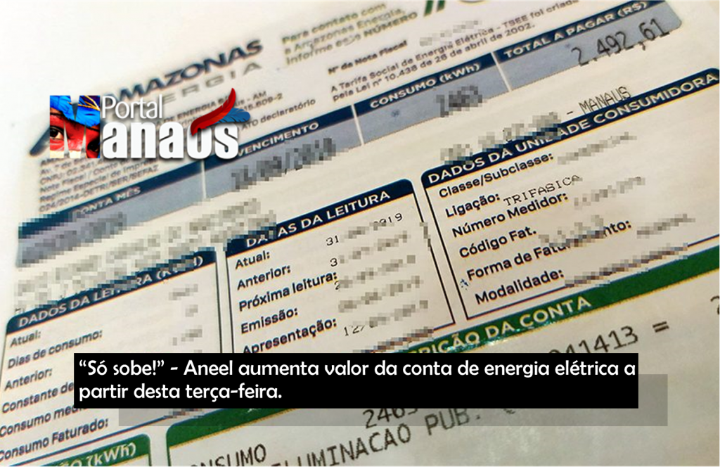 Economia S Sobe Aneel Aumenta Valor Da Conta De Energia El Trica A Partir Desta Ter A