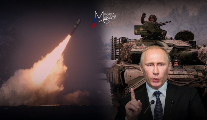 capa-putin-guerra-nuclear Foi assinado pelo presidente da Rússia, Vladimir Putin, nesta terça-feira (19), o decreto que atualiza a doutrina sobre uso das armas nucleares, formalmente conhecida como - os fundamentos da política de Estado no campo da dissuasão nuclear. A medida aplia a possibilidade de uso desses armamentos pelas Forças Armadas russas, em conflitos.