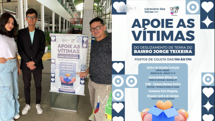 Caravana das Letras Caravana das Letras inicia campanha de arrecadação para famílias do Jorge Teixeira