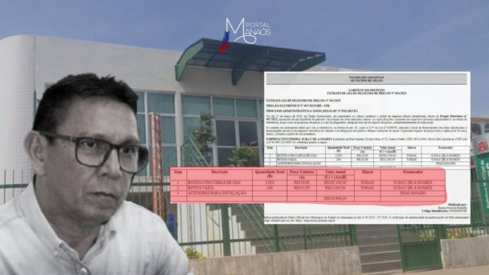 Silves Manaós Sem informar destinação no portal da transparência, Prefeitura de Silves irá comprar mais de 2 mil botijas de gás