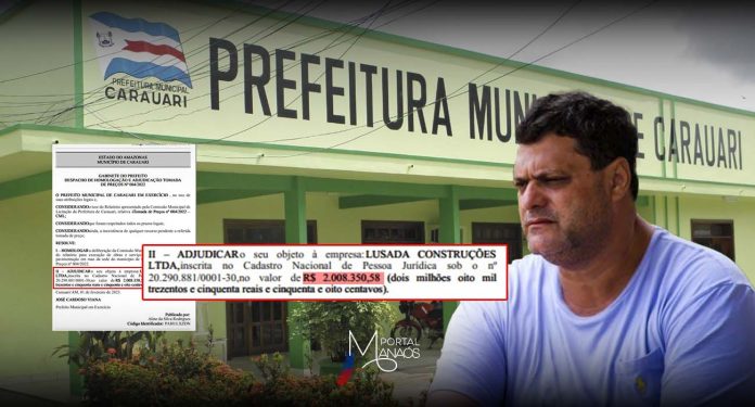 capa carauari manaós Pavimentação de apenas 3 ruas em Carauari vai custar mais 2 milhões