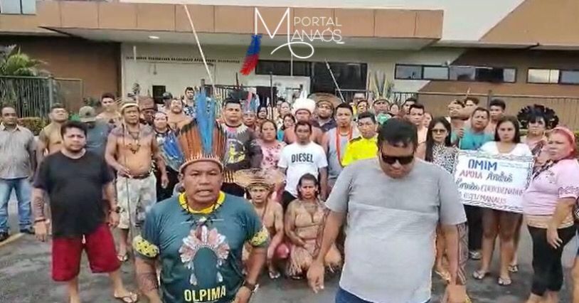 Lideranças indígenas fazem manifestação pela nomeação de André Mura no DSEI Manaus