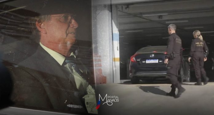 capa bolsonaro na pf manaós Bolsonaro presta depoimento à PF sobre atos golpistas nesta quarta