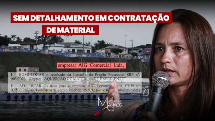 capa denise manaós Itapiranga: Prefeita deixa de mostrar detalhes em compra de material de expediente