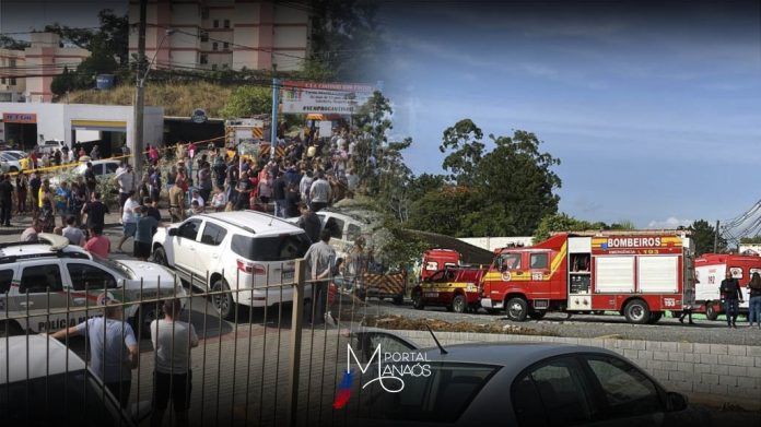 capa manaós Quatro crianças são mortas em ataque a creche em Blumenau; autor é preso