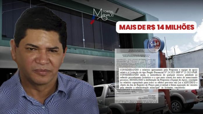 Prefeito de Parintins - compra veículos Prefeito de Parintins vai gastar mais de R$ 14,4 milhões em veículos