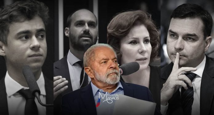 capa deputados lula Nikolas, Zambelli, Eduardo e Flávio Bolsonaro são multados por fake news contra Lula em 2022; os mesmos poderão recorrer