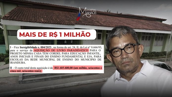 capa iranduba manaós Sem divulgação de detalhes, Prefeitura de Iranduba pretende gastar mais de R$ 1 milhão em aquisição de livro