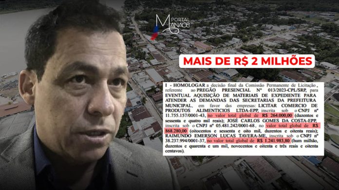 capa manaós Sem informar detalhes na licitação, Prefeitura de Benjamin Constant vai gastar mais de R$ 2 milhões com materiais de expediente