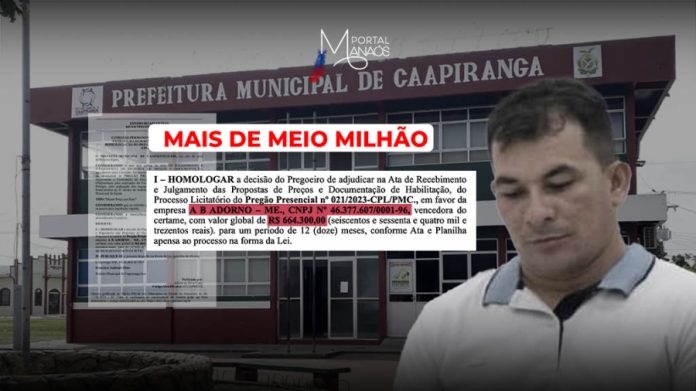 capa manaós caapiranga Sem dar detalhes, Prefeito de Caapiranga fecha contrato em serviços oftalmológicos por mais de meio milhão de