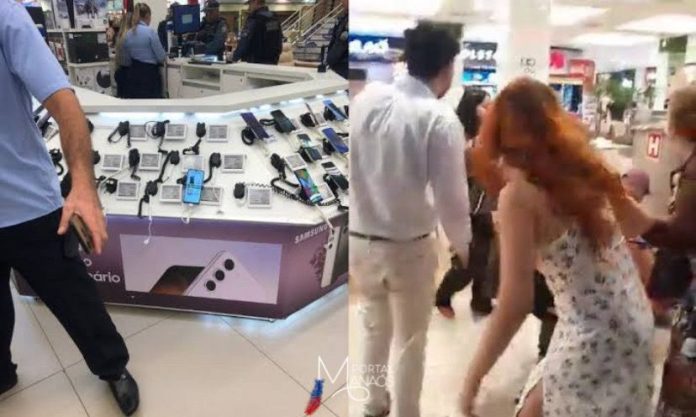 capa assalto Assalto à loja de eletrônicos causa pânico e tumulto em shopping de Manaus