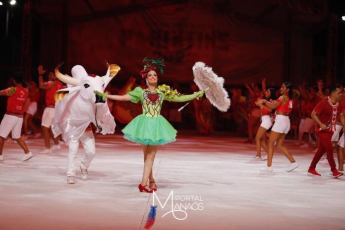 capa garantdo ensaio tecnico Boi Garantido faz último ensaio técnico no Bumbódromo de Parintins