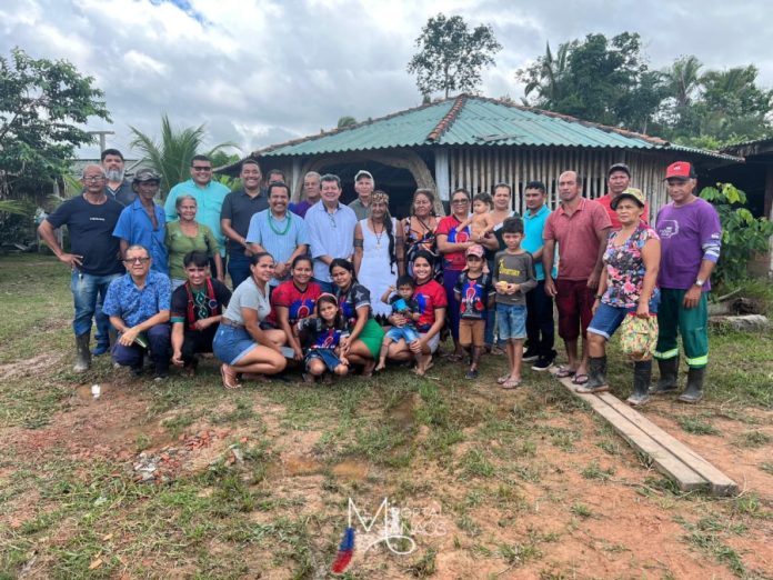 indígenas Aldeia indígena Pajurá recebe visita técnica da Fundação Estadual do Índio