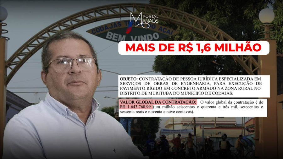 Sem detalhamento, prefeitura de Codajás irá gastar mais de R$ 1,6 milhão em pavimentação da Zona Rural