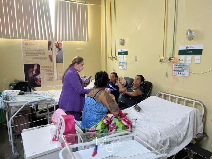 CAPA MATERNIDADE Maternidade Moura Tapajóz recebe visita do MPAM para entrega de kits de higiene