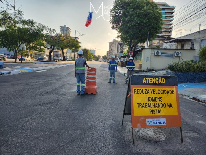 obras Boulevard Álvaro Maia começa a receber obra de implantação de rede de esgoto a partir deste domingo (27/8)