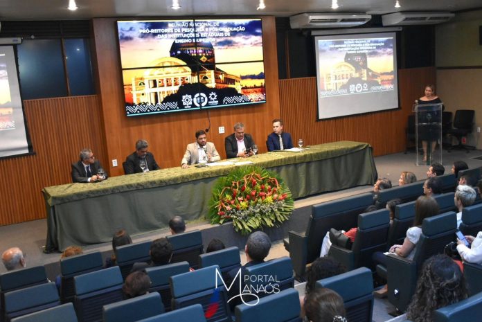 uea fórum UEA realiza abertura do evento anual do Fórum Nacional de Pró-reitores de Pesquisa e Pós-Graduação