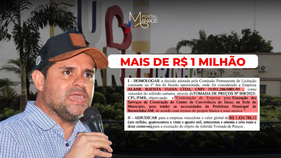 Sem dar detalhes da obra, Prefeito de Barreirinha irá gastar mais de R$ 1 milhão em Centro de Convivência