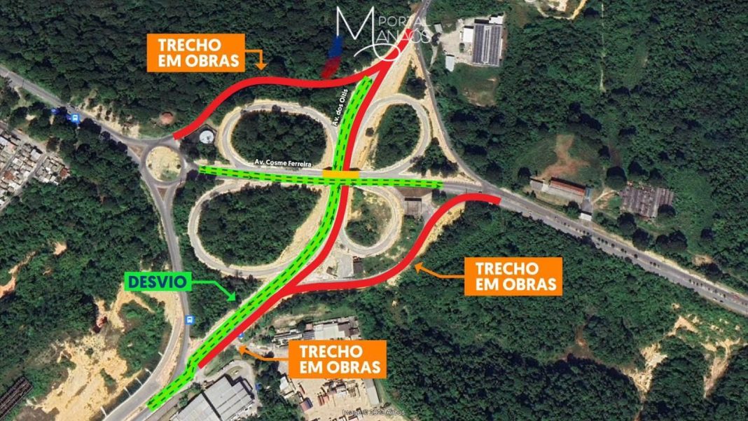 Confira como ficou desvio de veículos em trecho que interliga avenida Oitis e Cosme Ferreira