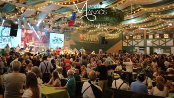 octoberfest Oktoberfest Blumenau 2023 é suspensa por risco de enchente