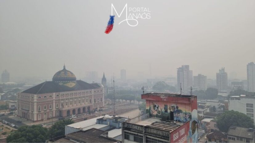 Sem trégua da fumaça desde o feriado, Manaus amanhece com nível do ar “péssimo” nesta sexta