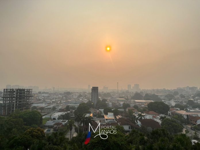 manaus fumaça Manaus segue com qualidade do ar em nível “muito ruim” nesta quarta-feira, 22/11
