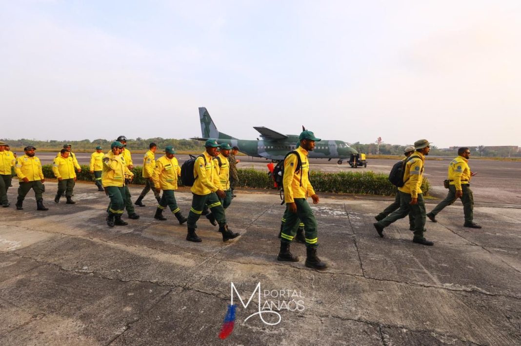 Mais 94 brigadistas do Ibama chegam ao Amazonas para apoiar no combate às queimadas