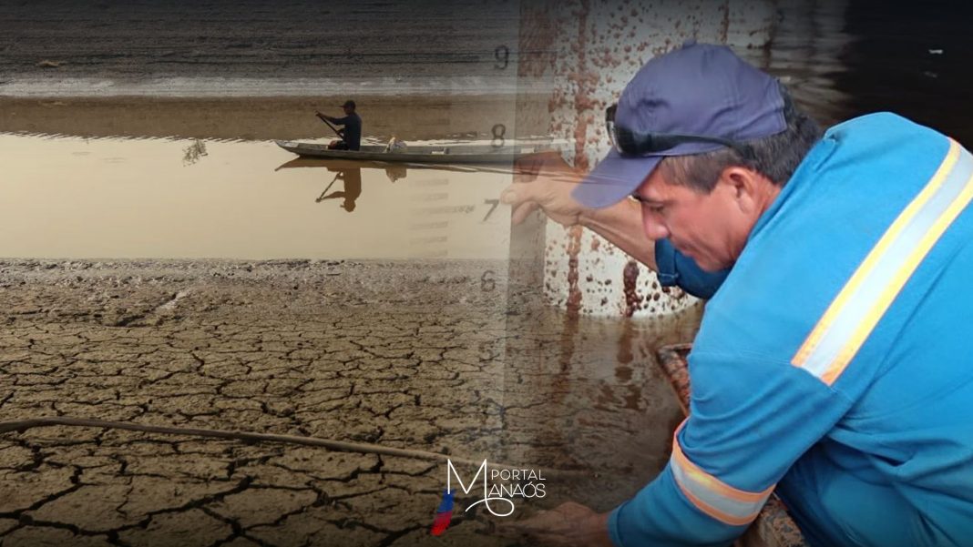 Rio Negro continua descendo em Manaus após registrar estiagem histórica