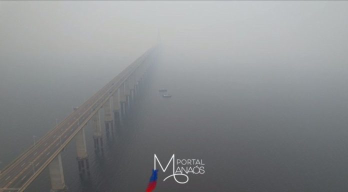fumaça Totalmente encoberta por fumaça, Manaus amanhece com qualidade do ar em nível “perigoso” neste sábado, 4/11