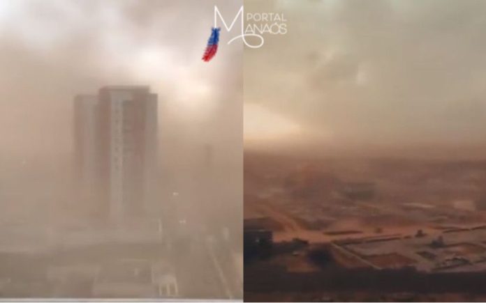 ventania Tempestade de areia atinge Manaus na tarde deste domingo, 5/11