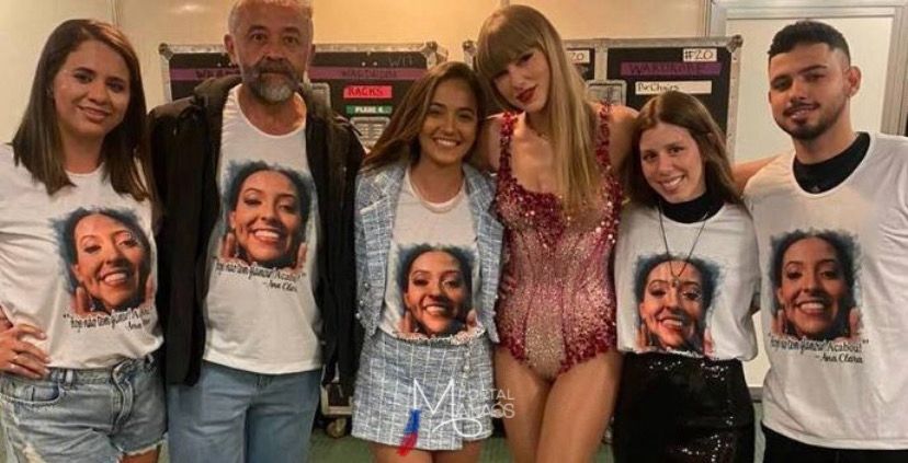 Família de Ana Benevides acompanha último show de Taylor Swift no Brasil