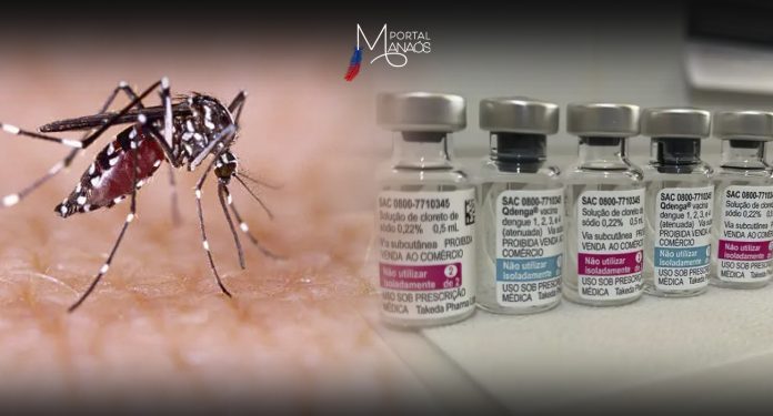 A Prefeitura de Manaus informou, na última quinta-feira (18), por meio da Secretaria Municipal de Saúde (SEMSA), a liberação da vacina contra a dengue, Qdenga, para o público de 4 a 59 anos, a partir dessa sexta-feira, 19/4, nos pontos de vacinação