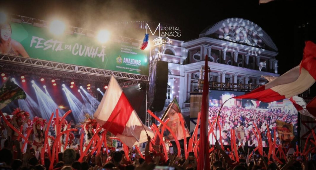 Com um grande público em Manaus e em Parintins, a “Festa da Cunhã”, nesta terça-feira (16), reuniu mais de 13 mil pessoas, que prestigiaram, no Largo de São Sebastião e na praça da Catedral de Nossa Senhora do Carmo, a final do reality show Big Brother Brasil 24. Com 14,98% por cento, Isabelle Nogueira, cunhã-poranga do boi Garantido e representante do Amazonas, garantiu o terceiro lugar na final do reality show Big Brother Brasil 24. 