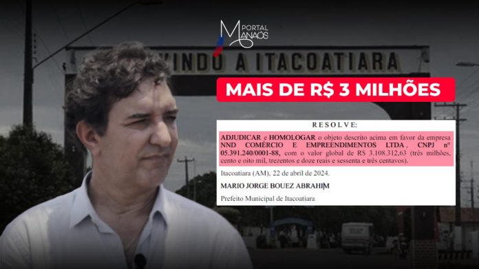 Itacoatiara, Contrato, Prefeito, Engenharia, Manaus,