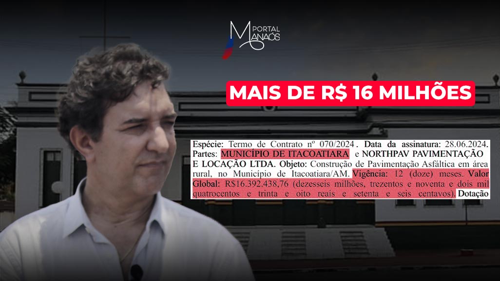 Serviços, Prefeito, Itacoatiara, Contrato, Pavimentação,