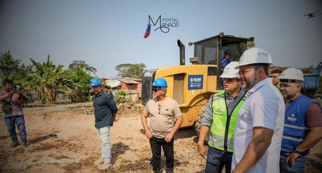 Os moradores do Parque Solimões, no bairro Tarumã, zona oeste de Manaus, receberam, na última segunda-feira (5), o governador Wilson Lima e equipes de vistoria que fiscalizaram o bairro, para o início das obras da nova etapa do programa Asfalta Amazonas. A pavimentação e drenagem das principais ruas do bairro pretendem livrar os moradores das alagações frenquentes e solucionar os problemas de falta de infraestrutura.