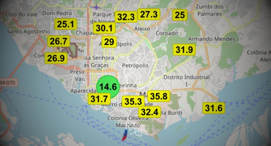 Índices de qualidade do ar volta a piorar em Manaus, na manhã desta segunda-feira (20), é possível notar o retorno da fumaça no céu da cidade. Segundo a The Wheather Channel, o poluente PM2.5 (Partículas inferiores a 2,5 microns) chegou ao número de 117, com isso, pessoas de grupos sensíveis poderão sentir efeitos à saúde.