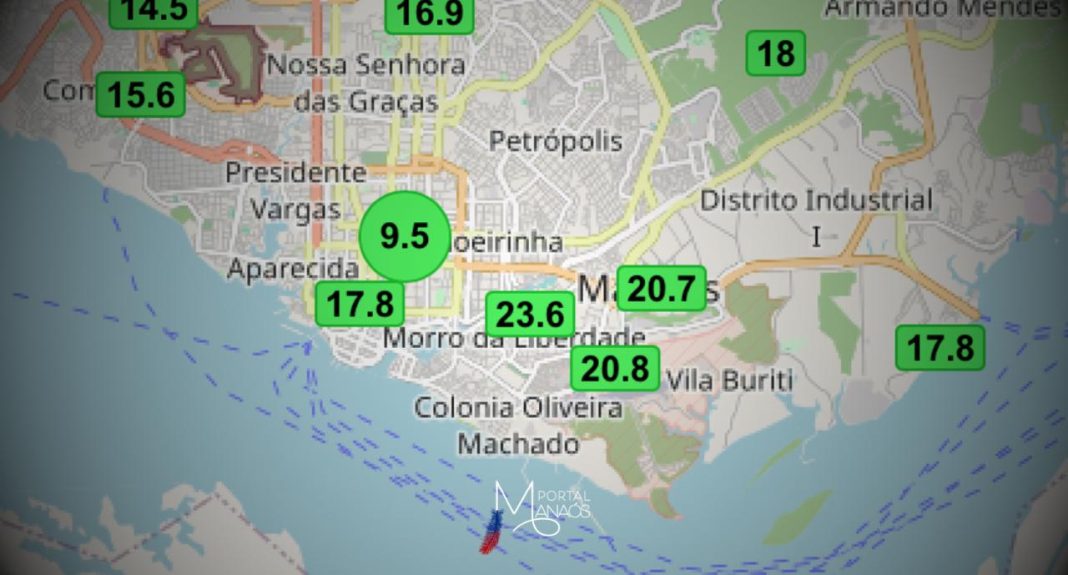 Índices de qualidade do ar continuam em alerta amarelo, em Manaus, nesta quarta-feira (21), desde o início da semana, é possível notar o retorno da fumaça no céu da cidade. Apesar da manutenção da classificação como 