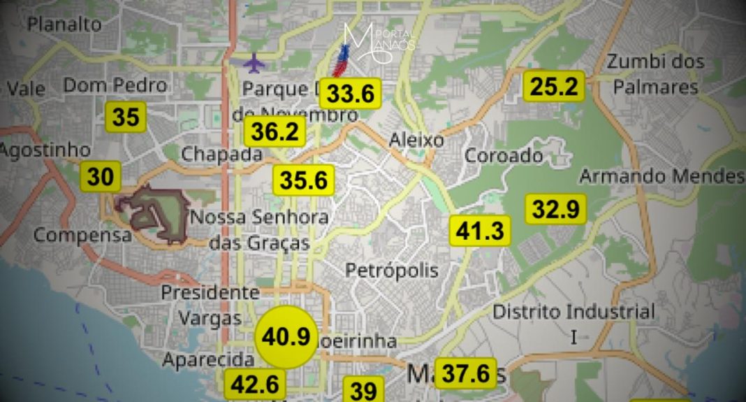 Apesar de atingir números menores, a qualidade do ar em Manaus continua sem boas classificações nos índices de poluição. A medição desta terça-feira (3), é de insalubridade para grupos de pessoas sensíveis aos poluentes, os marcadores da The Weather Channel apontam para a média de 130 na presença de PM2.5 (Partículas inferiores a 2,5 microns).