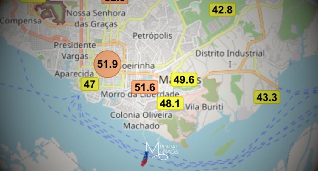 Apesar de apresentar números mais baixos recentemente, a qualidade do ar em Manaus volta a piorar, nesta sexta-feira (6). Os marcadores da The Weather Channel apontam níveis de insalubridade no ar da cidade, ao medir 155 na quantidade PM2.5 (Partículas inferiores a 2,5 microns).  A tendência apresenta piora em relação à última quinta-feira (5), quando o monitoramento quantificou nos marcadores, o número de 113.