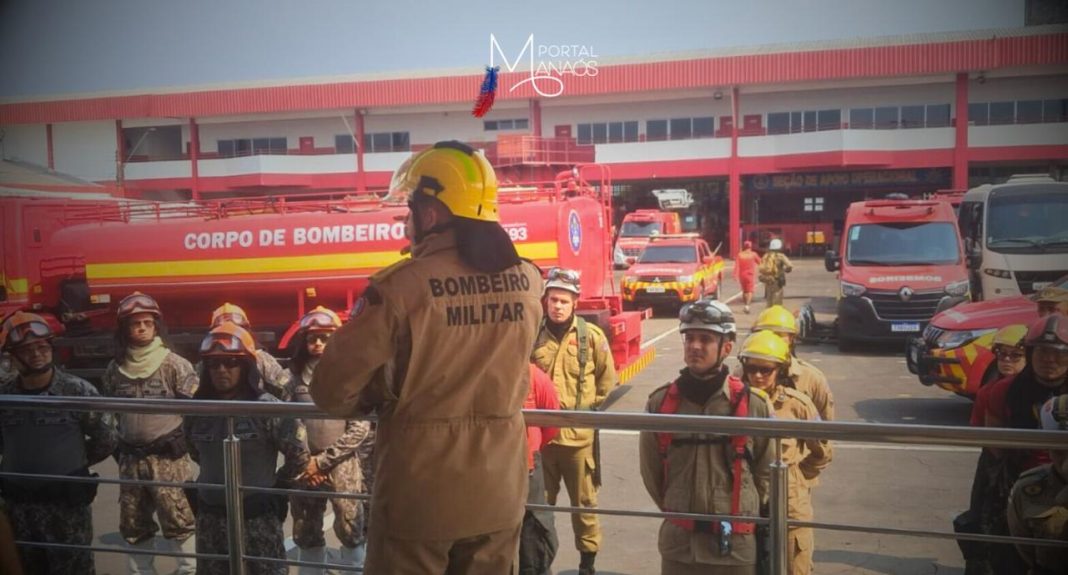 O Corpo de Bombeiros Militar do Amazonas (CBMAM) montou, na manhã do último domingo (15), uma força-tarefa para combater um incêndio de grande proporção em área de vegetação no Distrito de Cacau Pirêra, no município de Iranduba (a 27 quilômetros da capital). Na região, os incêndios florestais estão sendo monitorados constantemente por meio da Sala de Situação e combatidos diuturnamente. Ao todo, mais de 50 bombeiros estão atuando na ocorrência.