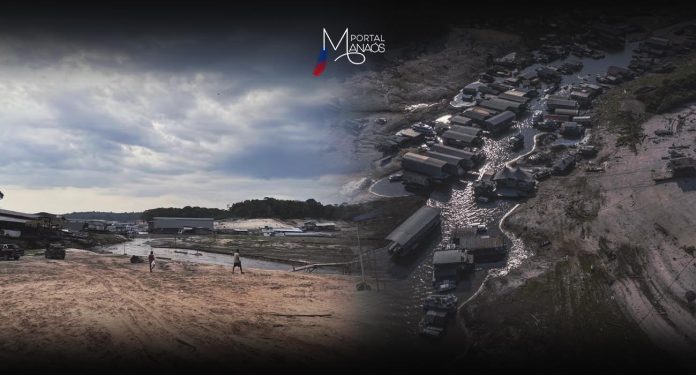 Na última quinta-feira (3), o Rio Negro alcançou a cota de 12,68 metros de profundidade, o que marca a pior seca da história do rio, pelo segundo ano consecutivo. No ano passado, o rioregistrou 12,70 metros em 26 de outubro. As informações são do Serviço Geológico do Brasil (SGB).