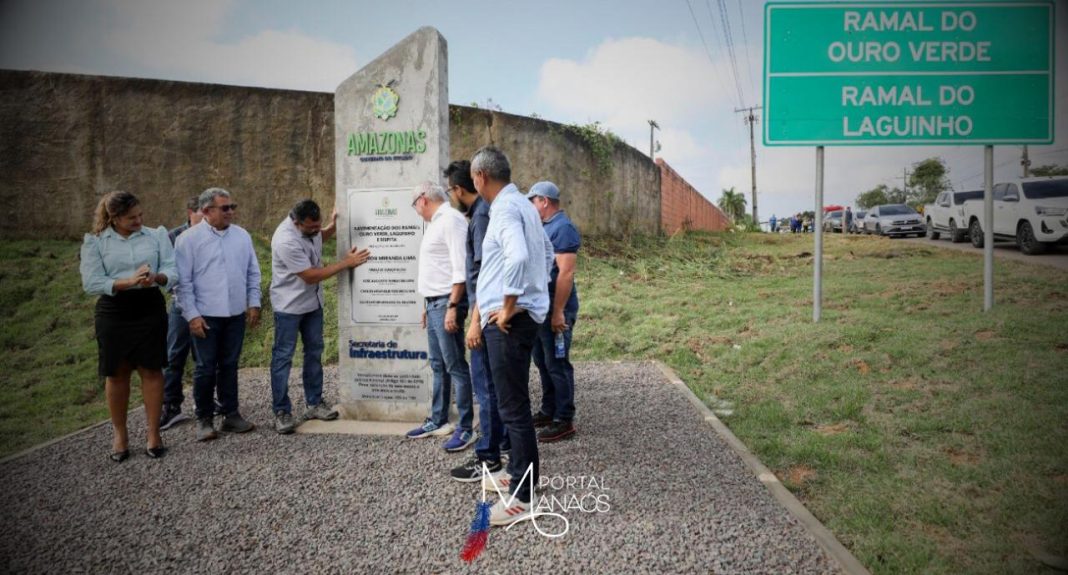 A entrega da pavimentação dos ramais do Ouro Verde, Laguinho e SIsPITA, que pretende agilizar o escoamento da produção rural do município de Iranduba (distante 27 quilômetros de Manaus) aconteceu na manhã da última terça-feira (07). As obras foram executadas pelo Governo do Amazonas, por meio da Secretaria de Estado de Infraestrutura (Seinfra), e garantem mais segurança para condutores e pedestres. Ao todo, foram investidos R$ 9 milhões na pavimentação de 5,8 quilômetros, beneficiando 800 famílias.