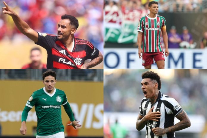 (Gilvan de Souza - Flamengo, Marcelo Gonçalves - Fluminense FC, Cesar Greco - Palmeiras e Vitor Silva - Botafogo)