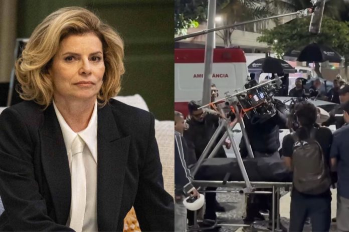 As cenas foram registradas nos arredores do Copacabana Palace, no Rio de Janeiro