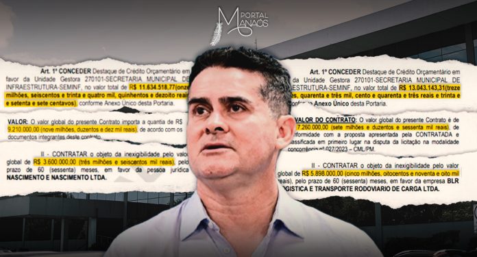 Gestão David Almeida movimenta quase R$ 50 milhões em contratos em um único dia